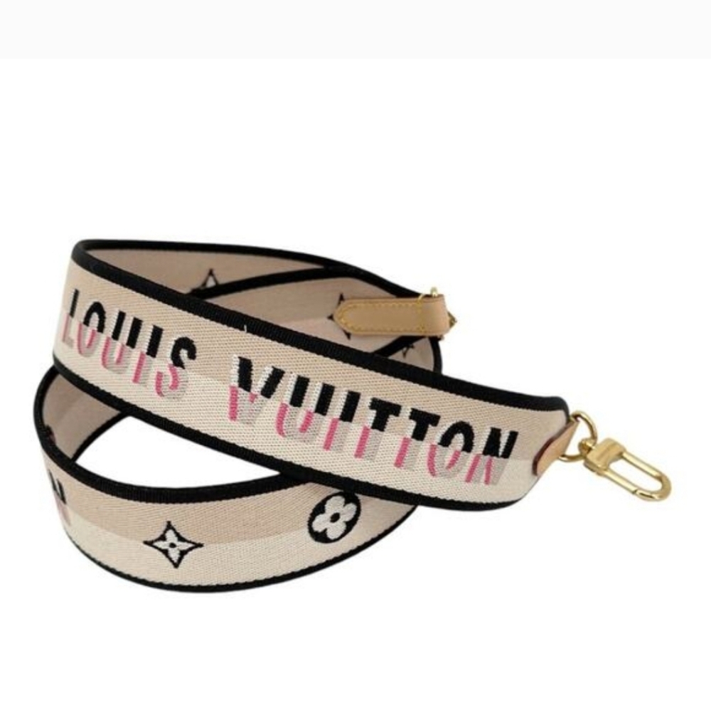 LIKE NEW! Authentic Louis Vuitton LV Monogram Bandoulière JACQUARD GUITAR Strap - Picture 3 of 9